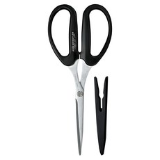 CANARY 長谷川刃物 剪刀大力士 加強長刃, 黑色, 1個