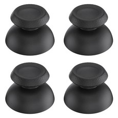 SPACE SHIELD PS5 DualSense 相容遊戲控制器維修零件類比搖桿, 單一商品, 黑色, 4個