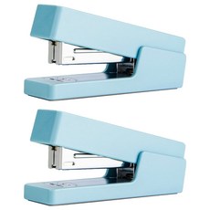 得力 Nusign 基本款粉彩釘書機, 藍色, 2個