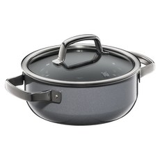 WMF Fusiontec Mineral 低身湯鍋 4.4L, 鉑金色, 24cm, 1個