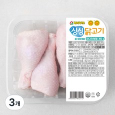 체리부로 싱싱닭고기 1등급 닭다리 북채, 360g, 3개