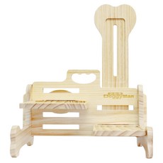 DoggyMan 多格漫 高級木製榫卯餐飲組合 犬&貓適用, 木色, 1組