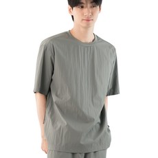 아르메데스 남성용 냉감 통기성 쿨 셋업 우븐 반팔 티셔츠 AR-603