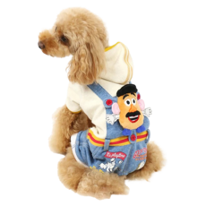 PET PARADISE 寵物衣服 連帽吊帶褲 胸圍22~26, 35~41 適用體重5kg, DS, 玩具總動員, 1件