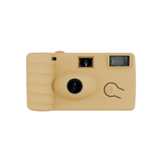 Booie 一次性氛圍感底片相機, 彩色18張, B3CA-30Z, Butter, 1個