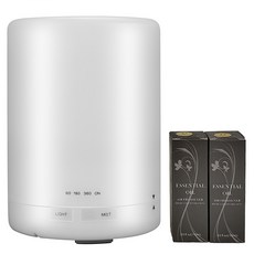 良瑞軒 香氛水氧機 Set 300ml 容量 含2瓶精油, CAAD0027S2, 暖白光