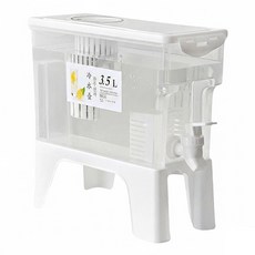 Kiyodo 涼夏冷水壺 含座, 白色 + 透明色, 3.5L, 1個
