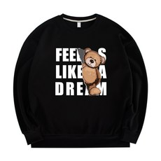 JB Fashion 泰迪熊寬鬆版大學T