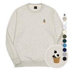 okstar 男女通用 餅乾奶油貓咪刺繡 特殊雙面 圓領T恤 3SSP014