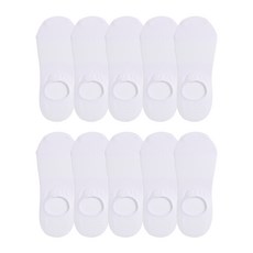 BASE ALPHA ESSENTIALS 男士用腳背覆蓋大尺碼隱形襪 10雙