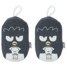 Santan 三麗鷗 卡通沐浴海綿, 酷企鵝 黑白色, 2個, 1個