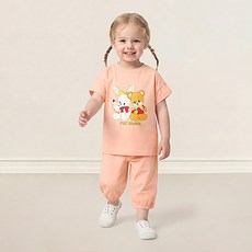 milkmile 兒童款甜蜜甜點熊兔上下裝套組