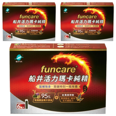 funcare 船井生醫 活力瑪卡純精, 6瓶, 15ml, 3盒
