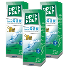 Alcon 愛爾康 OPTI-FREE 愛倍潤 全效保養液, 300ml, 3瓶