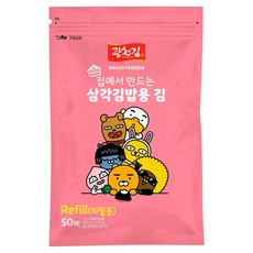 광천김 카카오프렌즈 삼각김밥김 리필용, 50g, 1개