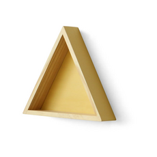 TRIANGLE SHELF, yellow