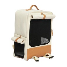 TINYPET 小芥 拿鐵寵物背包 米色, 1.62kg, 1個