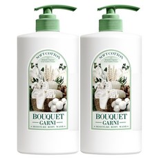 BOUQUET GARNI 保濕沐浴乳 棉花香水, 2個, 1L