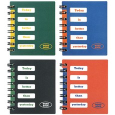 Pinkfoot Today可遮式單字本 4款, 藍色+綠色+黑色+橘色, 1組