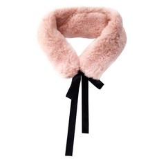 woojooi 女童綁帶毛絨圍巾