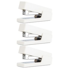 NUSIGN 基本款粉彩釘書機, 白色, 3個