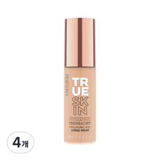 캐트리스 트루 스킨 하이드레이팅 파운데이션 30ml, 020 웜 베이지, 4개