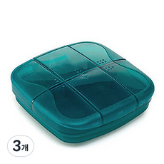 컴팩트한 대용량 구급 약통 그린, 3개