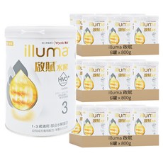 illuma 啟賦 水解幼兒成長專用配方奶粉 3號 1~3歲, 800g, 1罐, 18罐