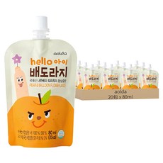 Aolda Hello Baby 水梨桔梗汁, 80毫升 x 20包, 80ml