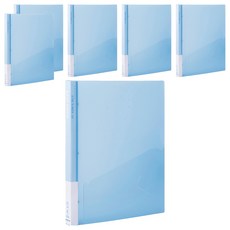 連勤 PP果凍色系四孔3/4吋圓型夾 小背寬, 藍色, 6個