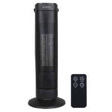 Home Planet PTC Tower遙控暖風機, DQ2133R, 黑色