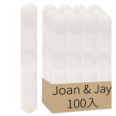 Joan & Jay 大容量簡易防污帽圍吸汗貼, 乾淨的白色, 100入