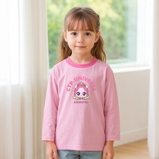 PremierFam 女童款Catch Tinyfing 9分長袖T恤