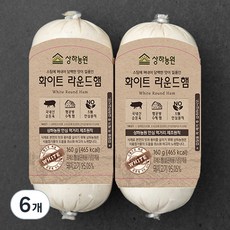상하농원 화이트 라운드햄, 160g, 6개