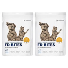 허글 반려동물 에프디바이츠 동결건조간식, 오리고기, 200g, 2개