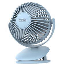MINIQ 夾式桌面風扇, 藍色, FA-002