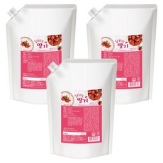 네이쳐티 넘치는 딸기 베이스, 1kg, 3개