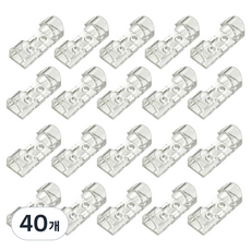 Jyulhome 電線整理夾, 透明, 40個