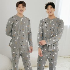 테라우드 남성용 훌라펫 피치기모 잠옷 상하의 2p 세트