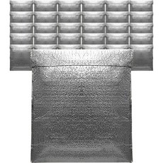 附自黏膠條保冷袋, 銀色, 30個