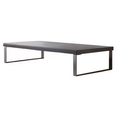 德利生活 螢幕增高架40cm 黑色/黑架, 舒適增高，桌面收納, 1入