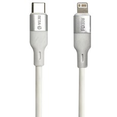 伍玖科技 Type-C-Lightning 急速充電線 PD30W, 1個, 150cm, 白色
