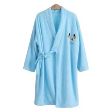 Blooming 超細纖維晚安浴袍 100 x 100 cm, 1個, 藍色