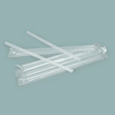 Cheonun Package 直式吸管 獨立包裝 透明, 1個, 500個