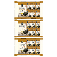 청정원 바사삭 들기름김 바사삭 들기름김, 80g, 3개