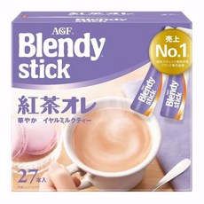 AGF Blendy 紅茶歐蕾 棒狀包裝 冷熱皆宜, 9.5g, 27包, 1盒