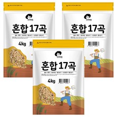 엉클탁 혼합 17곡, 4kg, 3개