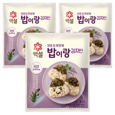 백설 밥이랑 김자반, 18g, 3개