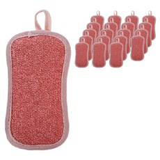 해밀 깔끔한 주방용 설거지 수세미 레드, 20개, 1개입