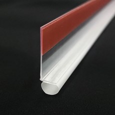 Changteumi L型上下擋風條 黏貼式縫隙密封條 門窗防風條 小型 透明, 1個